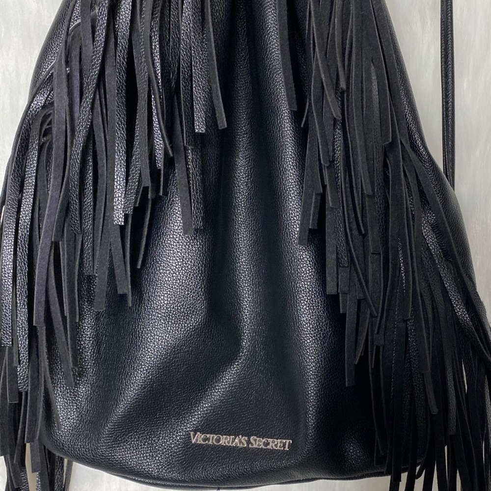 Victoria Secret Drawstring Fringe Backpack - Picture 3 of 5